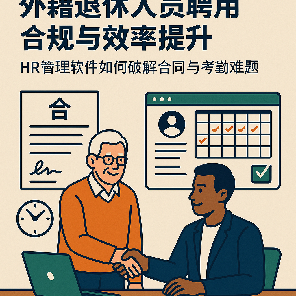 外籍退休人员聘用合规与效率提升：HR管理软件如何破解合同与考勤难题