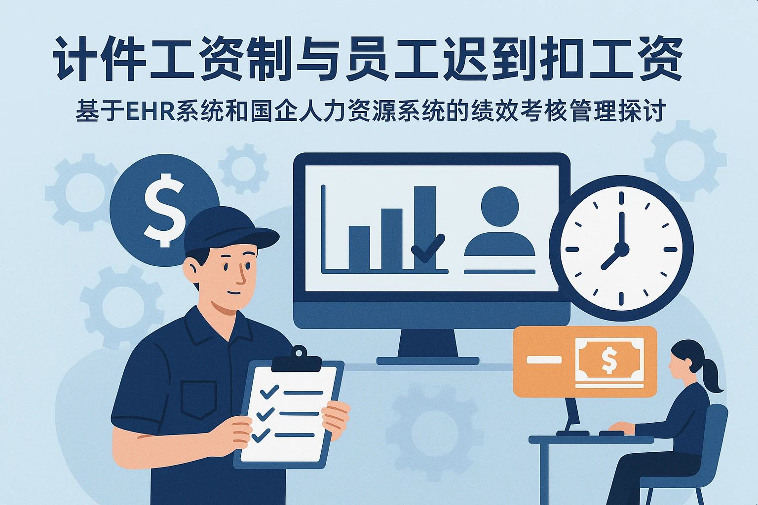 计件工资制与员工迟到扣工资：基于EHR系统和国企人力资源系统的绩效考核管理探讨