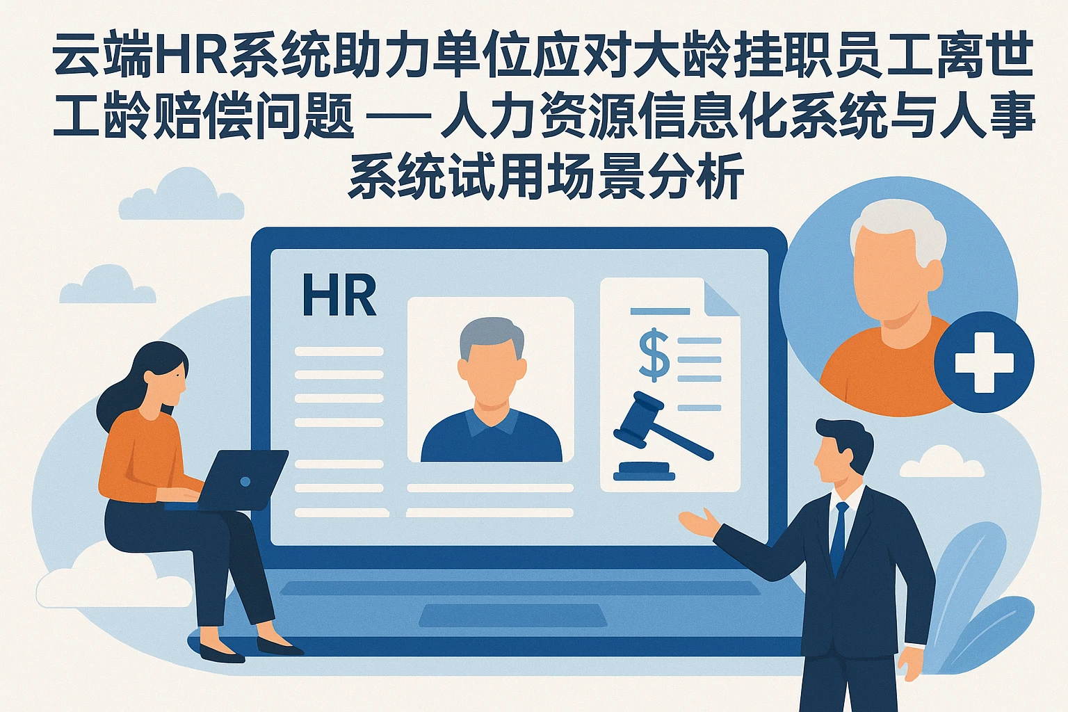 云端HR系统助力单位应对大龄挂职员工离世工龄赔偿问题 —— 人力资源信息化系统与人事系统试用场景分析