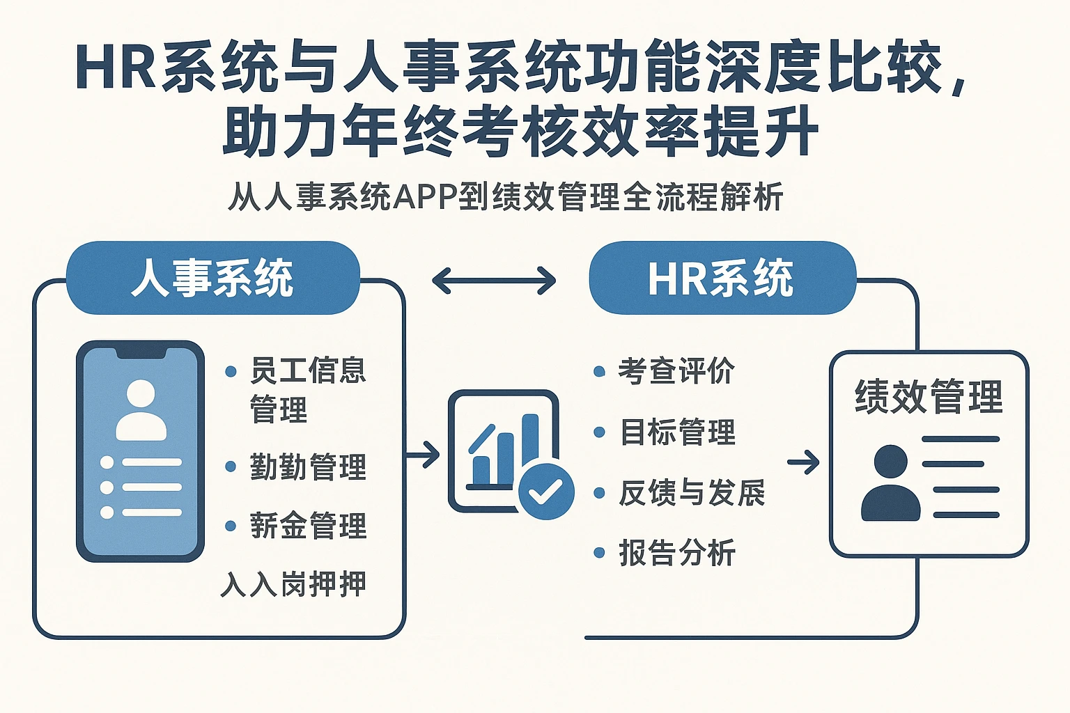 HR系统与人事系统功能深度比较，助力年终考核效率提升——从人事系统APP到绩效管理全流程解析