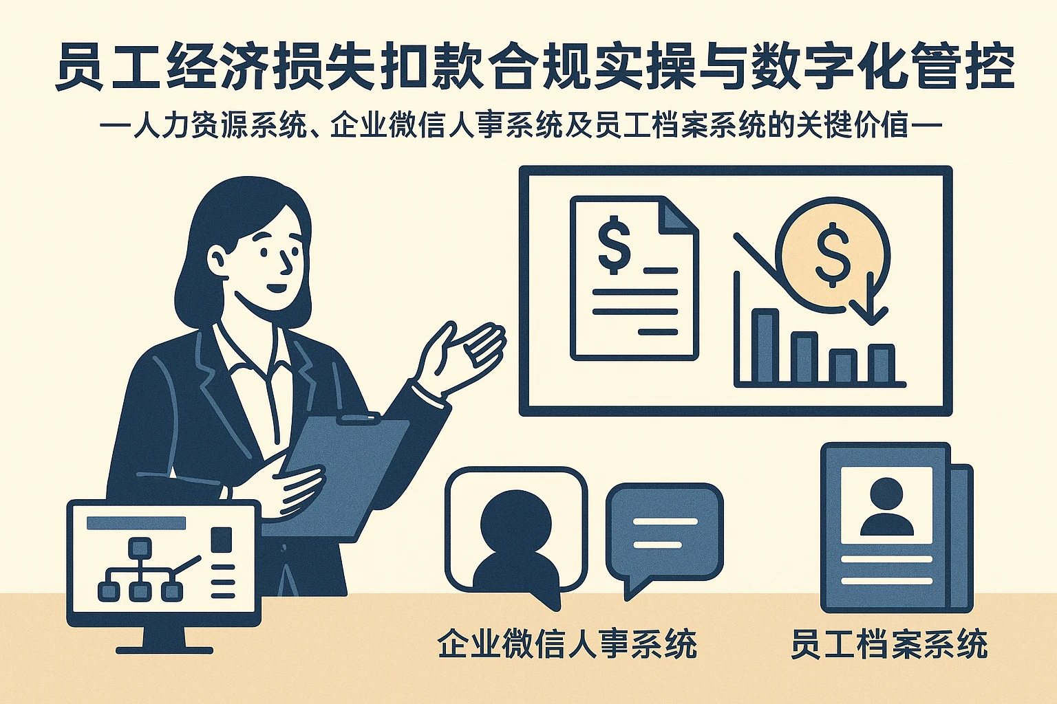 员工经济损失扣款合规实操与数字化管控——人力资源系统、企业微信人事系统及员工档案系统的关键价值