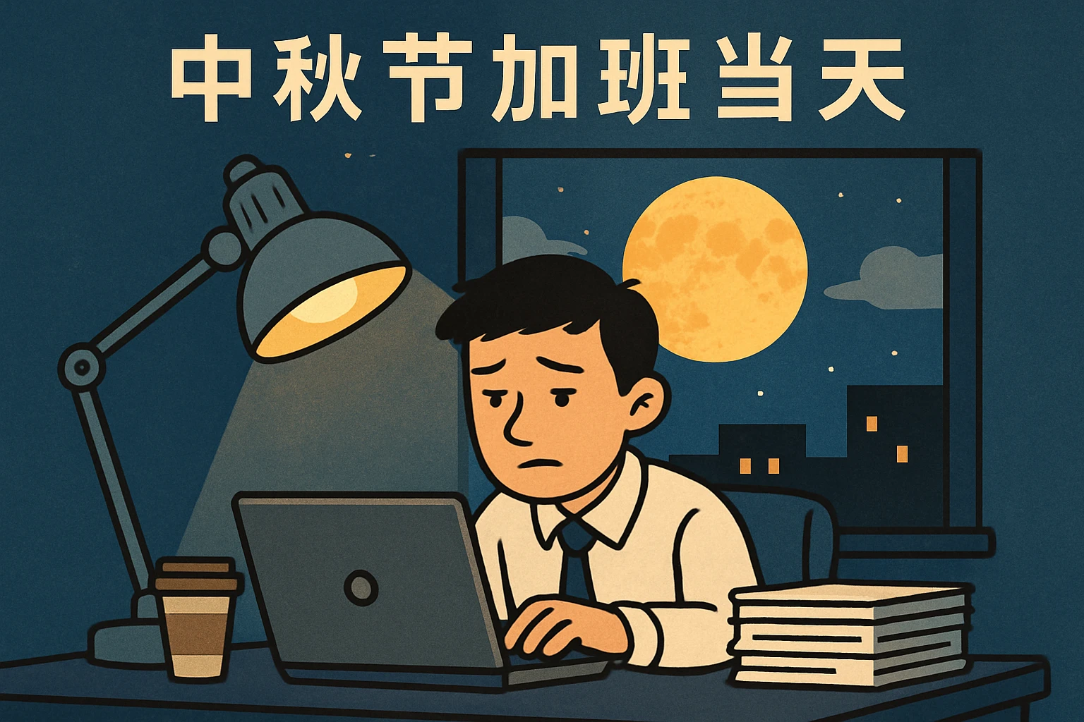 中秋节加班当天：