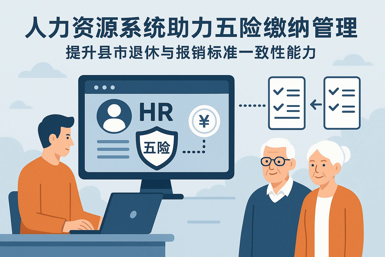 人力资源系统助力五险缴纳管理，提升县市退休与报销标准一致性能力