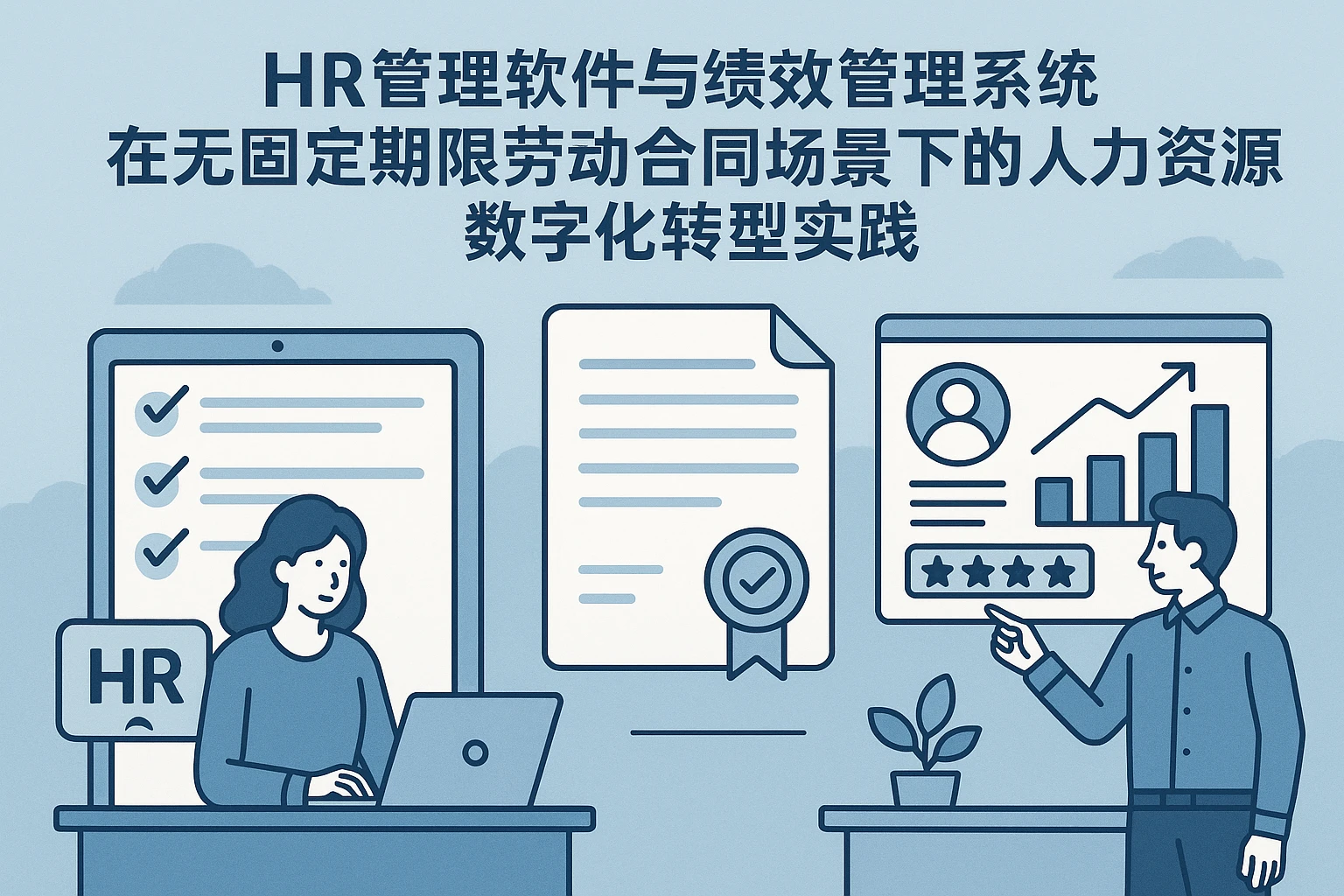 HR管理软件与绩效管理系统在无固定期限劳动合同场景下的人力资源数字化转型实践
