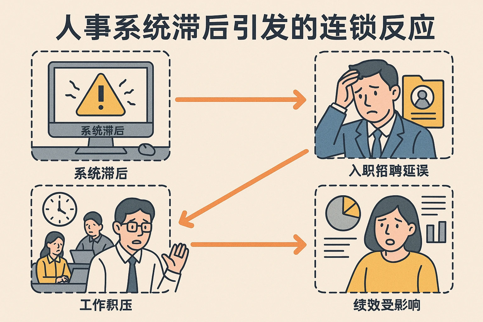 人事系统滞后引发的连锁反应