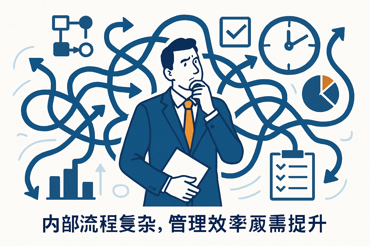 内部流程复杂，管理效率亟需提升