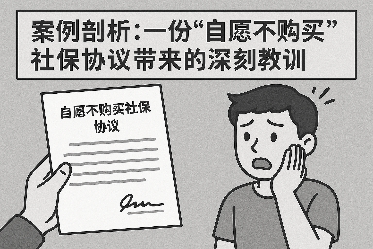 案例剖析：一份“自愿不购买社保”协议带来的深刻教训