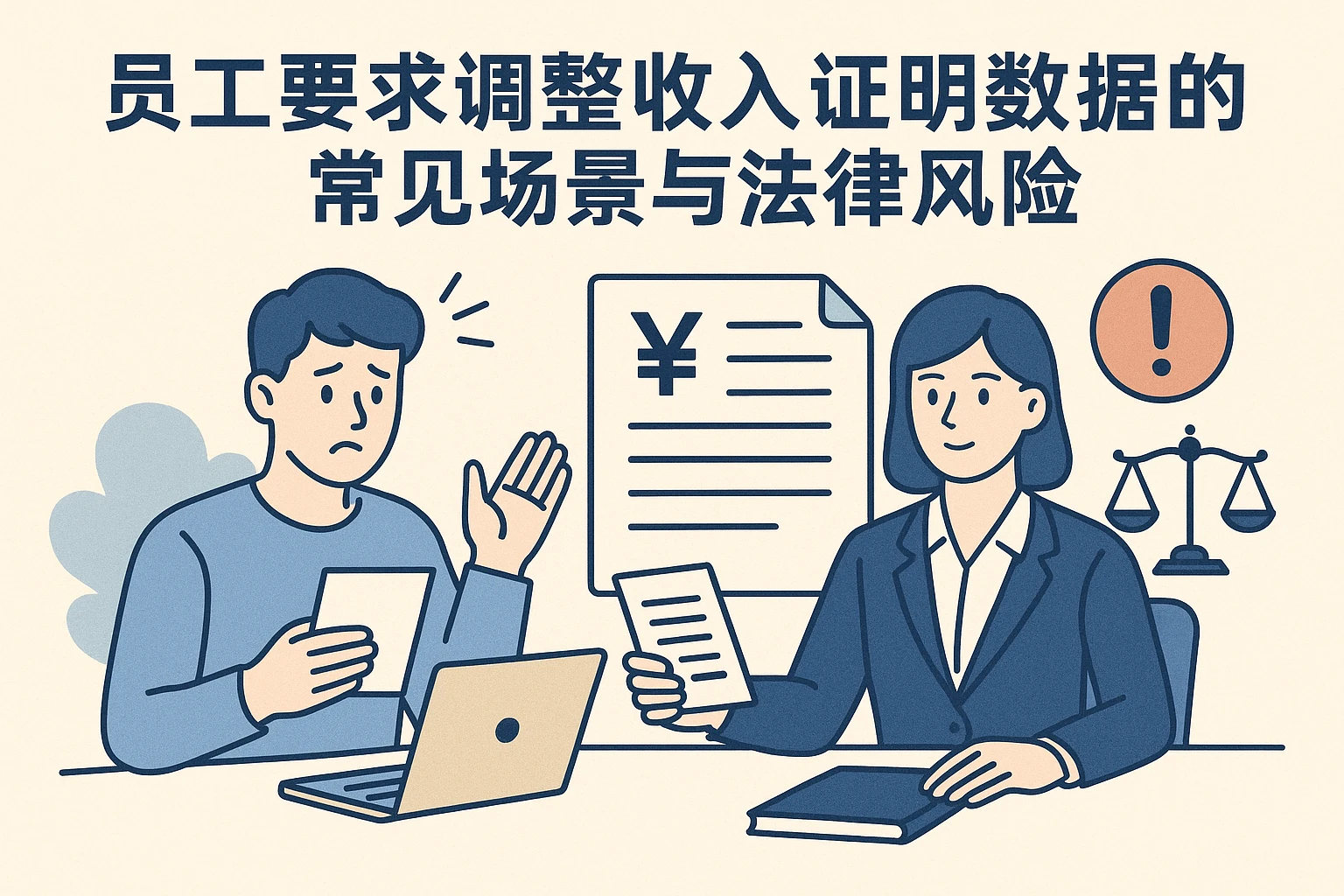 员工要求调整收入证明数据的常见场景与法律风险