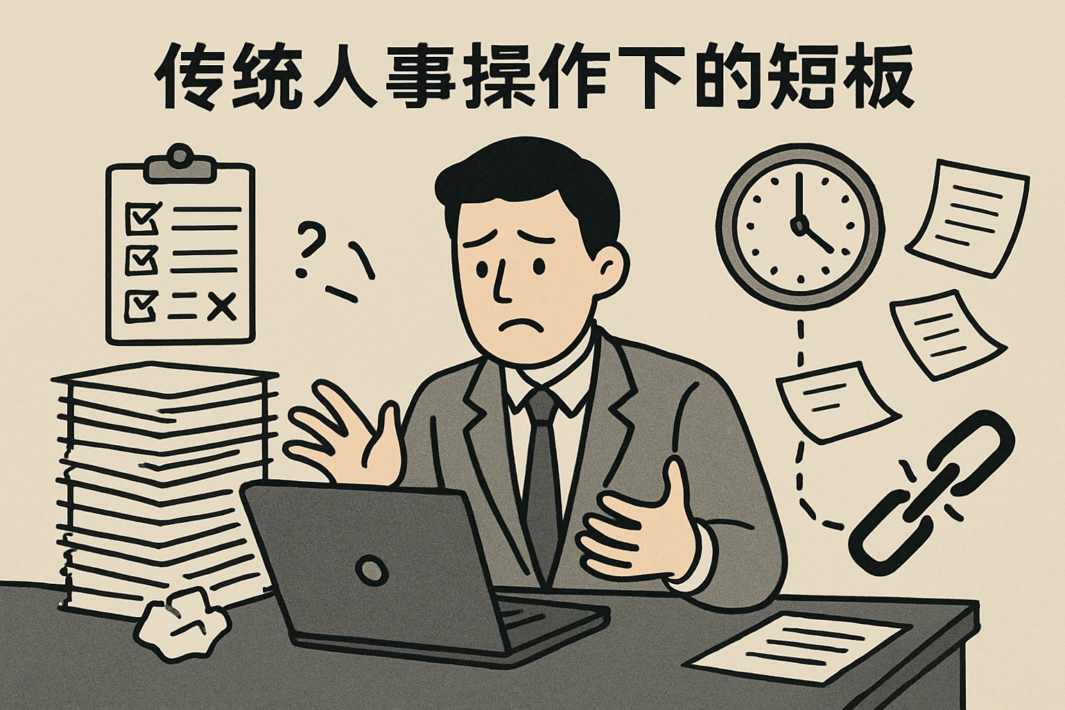 传统人事操作下的短板