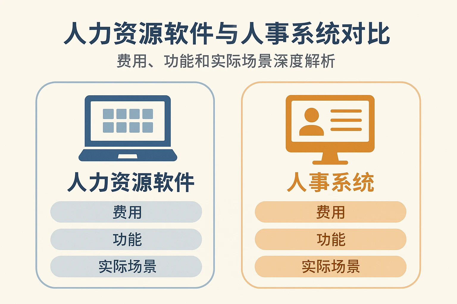 人力资源软件与人事系统对比——费用、功能和实际场景深度解析