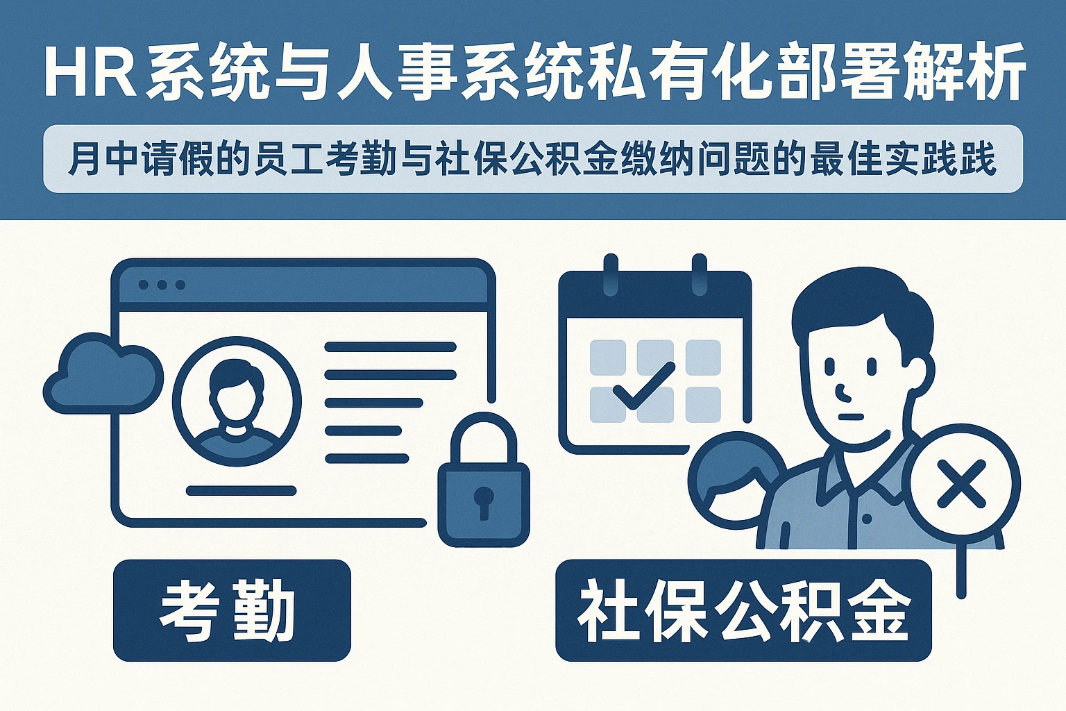 HR系统与人事系统私有化部署解析：月中请假的员工考勤与社保公积金缴纳问题的最佳实践