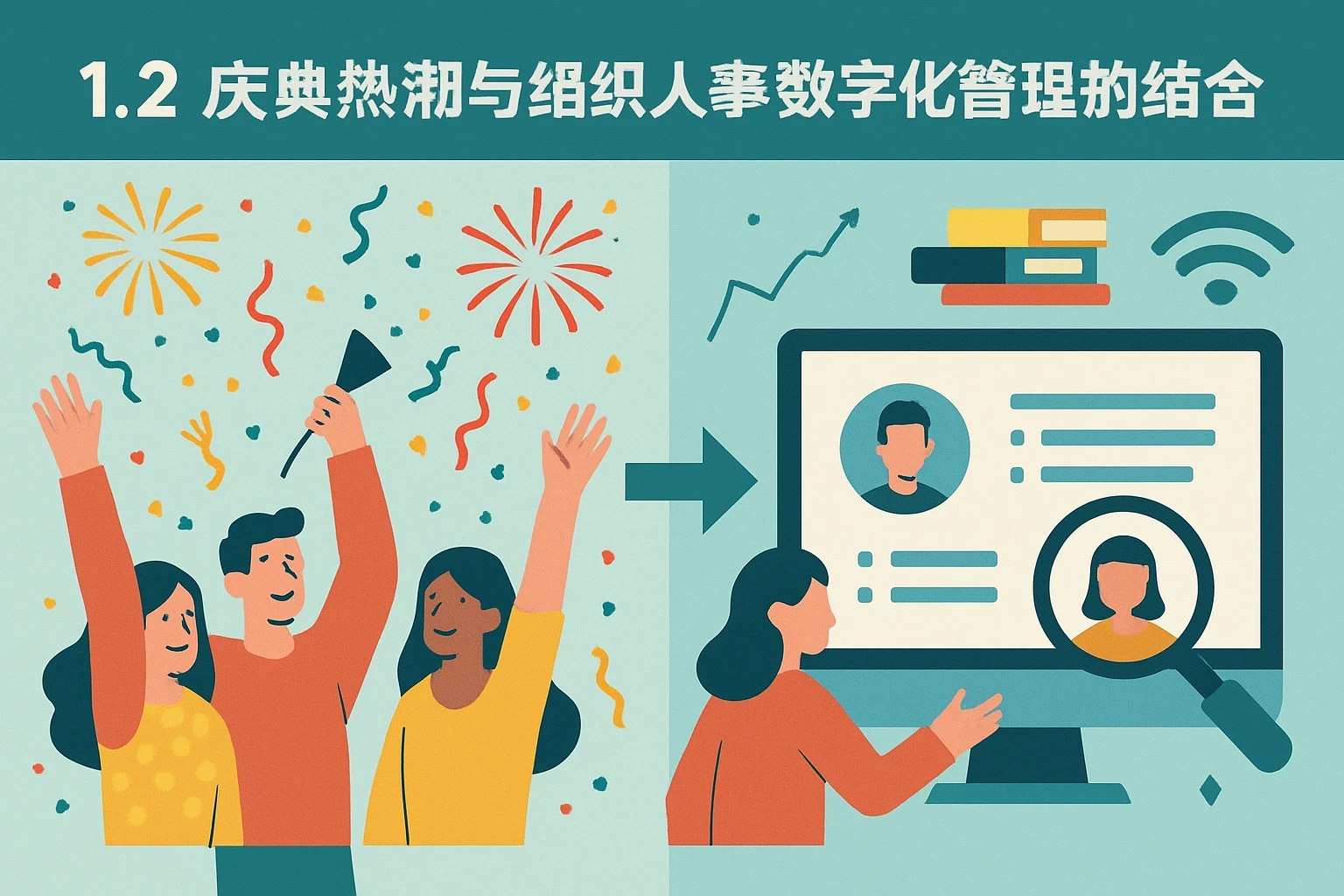 1.2 庆典热潮与组织人事数字化管理的结合