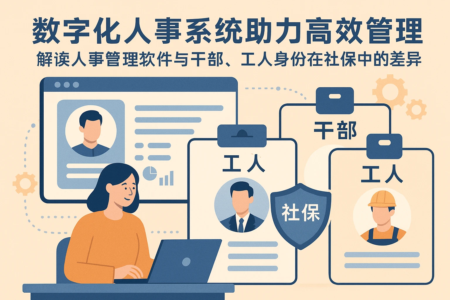 数字化人事系统助力高效管理：解读人事管理软件与干部、工人身份在社保中的差异