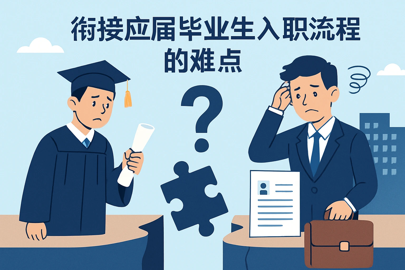 衔接应届毕业生入职流程的难点