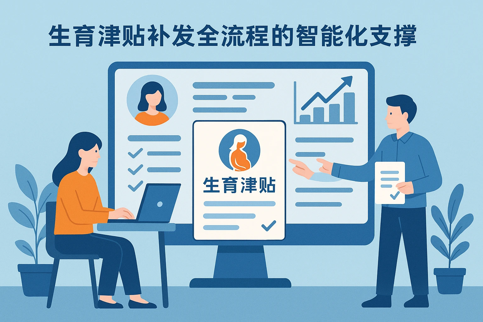 典型场景：生育津贴补发全流程的智能化支撑