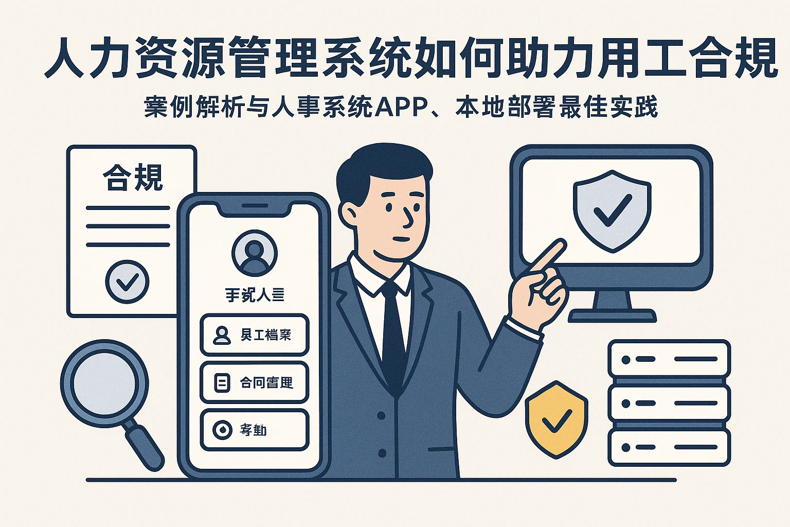 人力资源管理系统如何助力用工合规——案例解析与人事系统APP、本地部署最佳实践