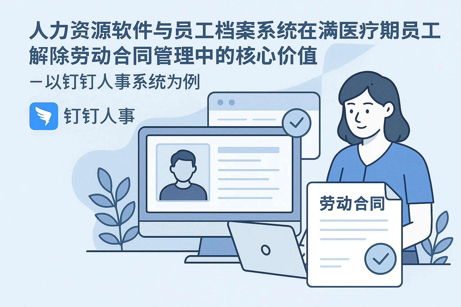 人力资源软件与员工档案系统在满医疗期员工解除劳动合同管理中的核心价值——以钉钉人事系统为例