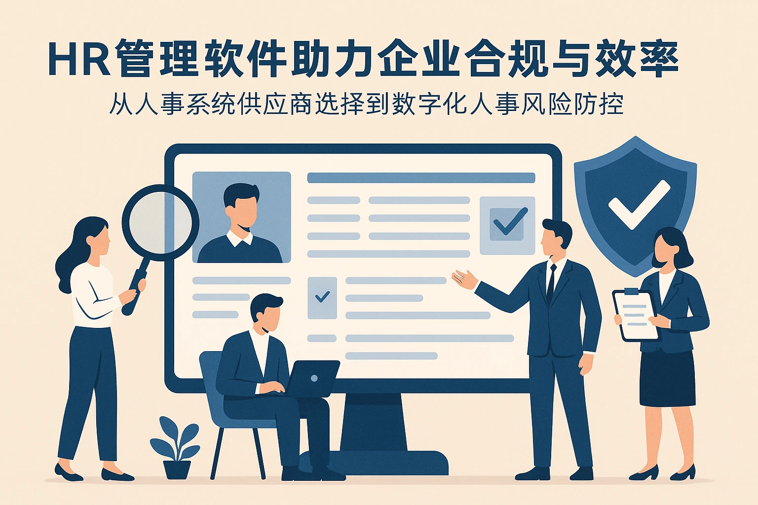HR管理软件助力企业合规与效率：从人事系统供应商选择到数字化人事风险防控