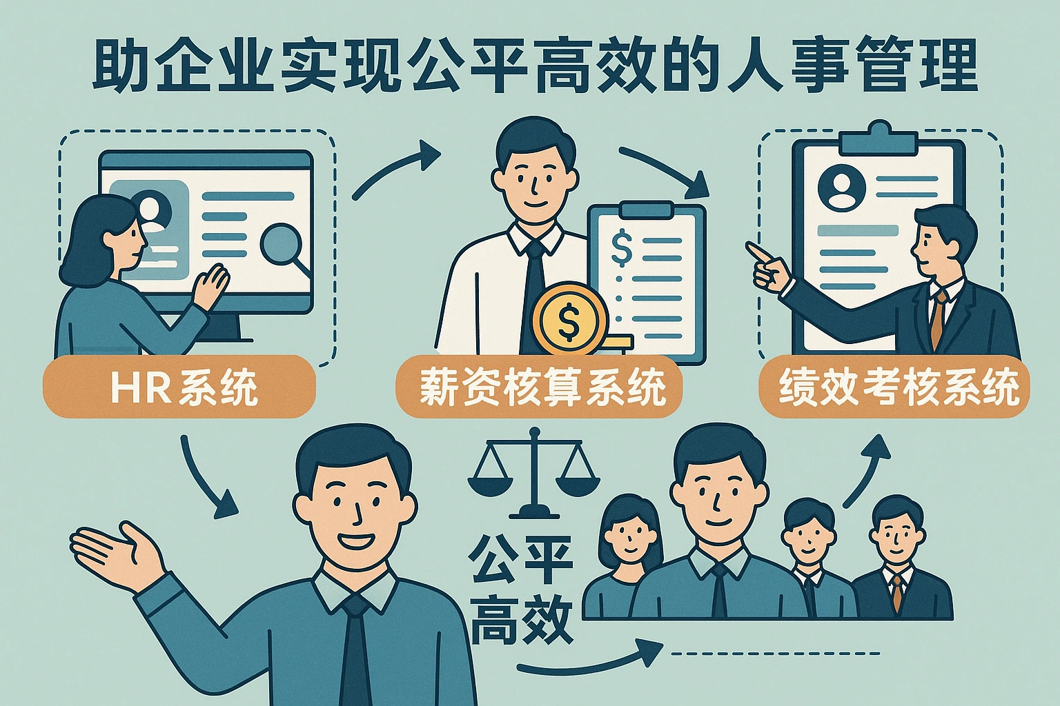 HR系统、薪资核算系统与绩效考核系统如何助力企业实现公平高效的人事管理