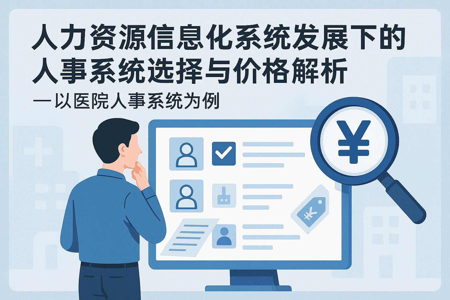 人力资源信息化系统发展下的人事系统选择与价格解析——以医院人事系统为例