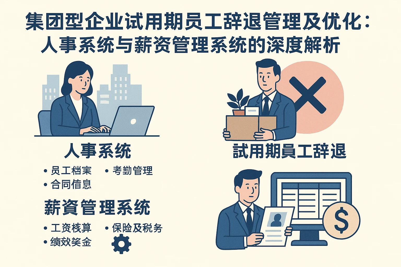 集团型企业试用期员工辞退管理及优化：人事系统与薪资管理系统的深度解析