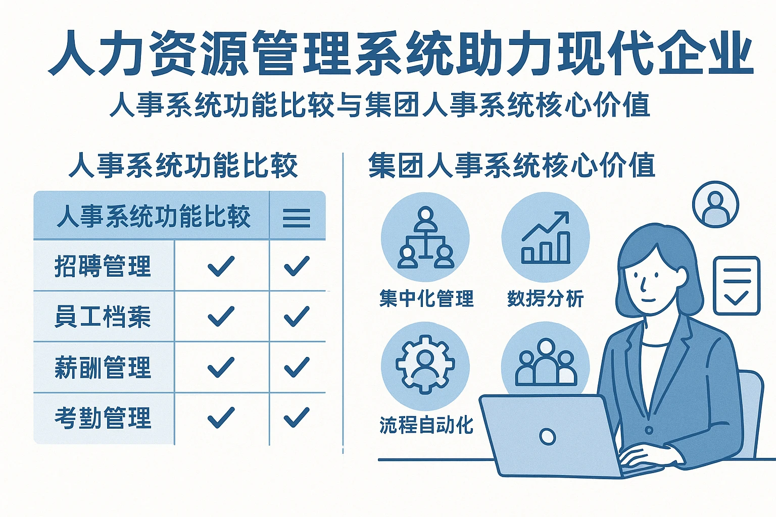 人力资源管理系统助力现代企业——人事系统功能比较与集团人事系统核心价值