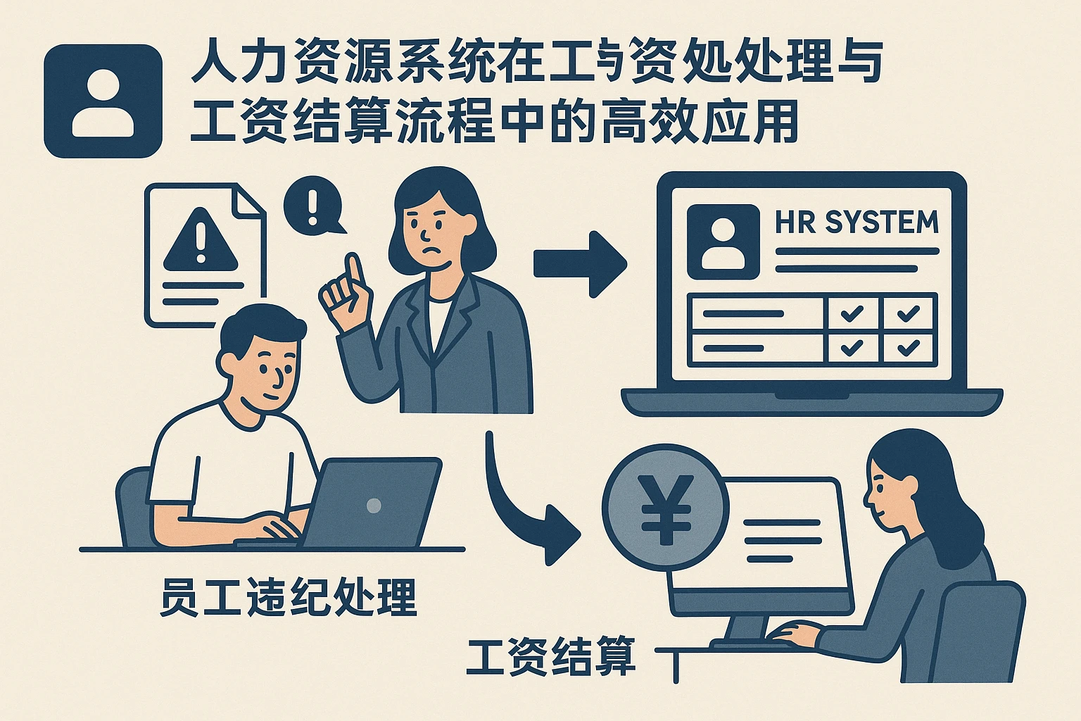人力资源系统在员工违纪处理与工资结算流程中的高效应用