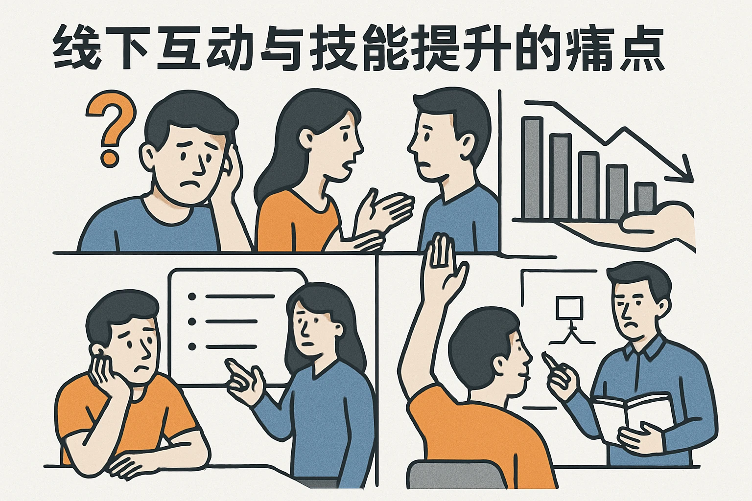 线下互动与技能提升的痛点