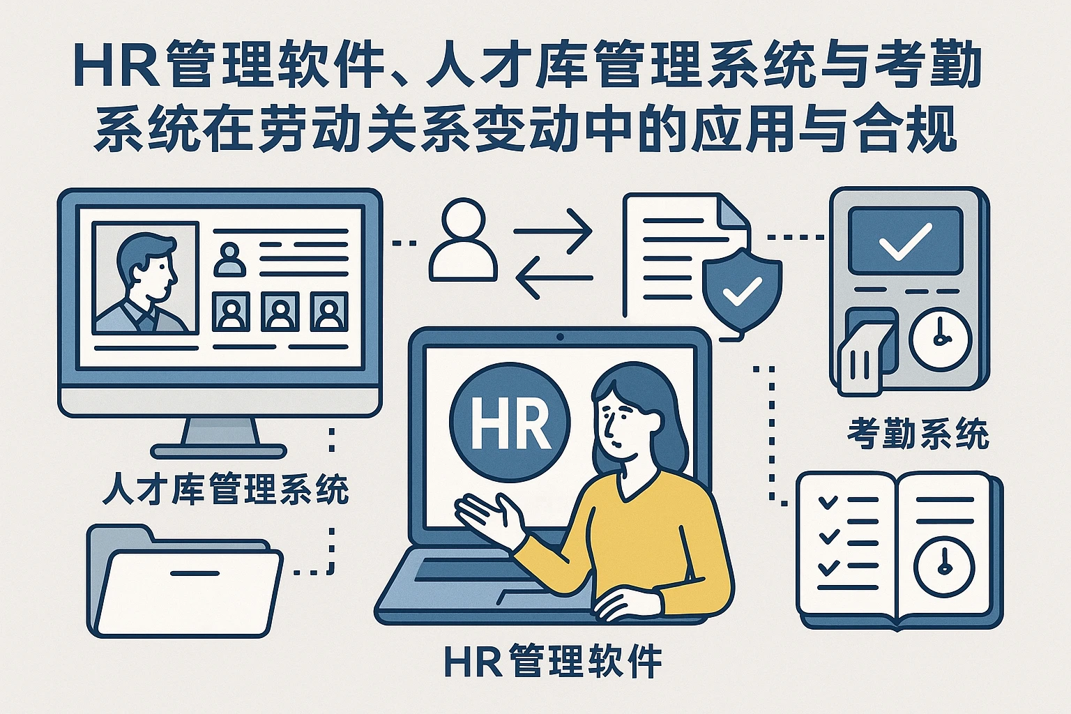 HR管理软件、人才库管理系统与考勤系统在劳动关系变动中的应用与合规实践