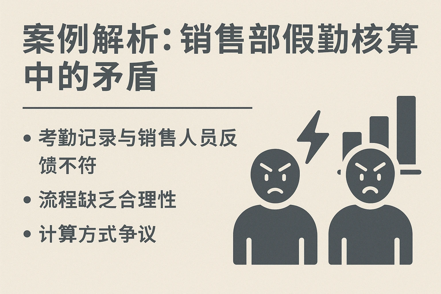 案例解析：销售部假勤核算中的矛盾