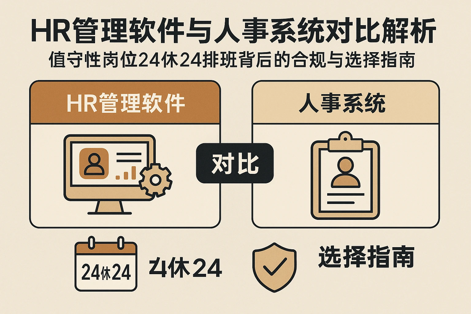 HR管理软件与人事系统对比解析——值守性岗位24休24排班背后的合规与选择指南