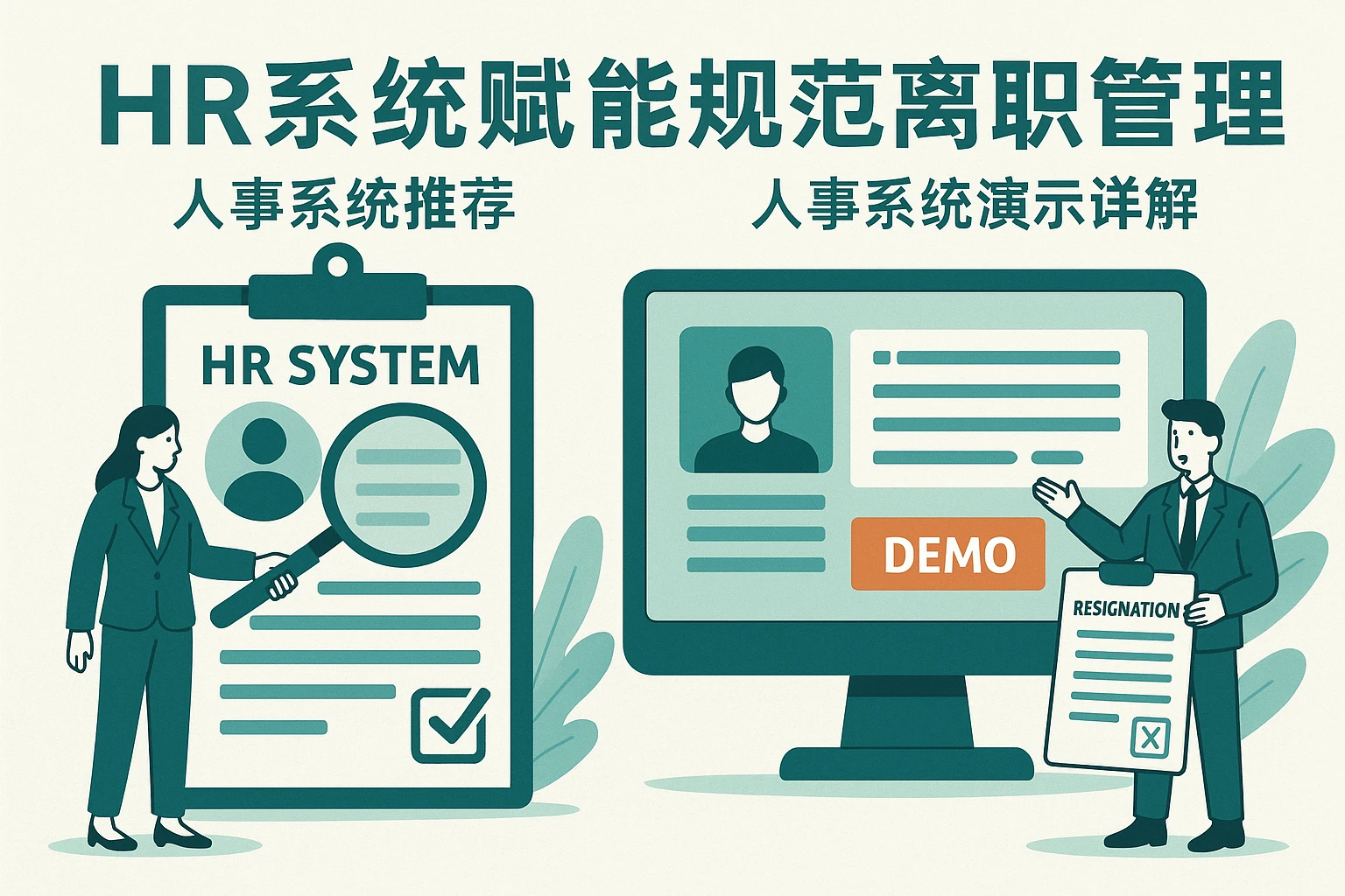 HR系统赋能规范离职管理：人事系统推荐与人事系统演示详解