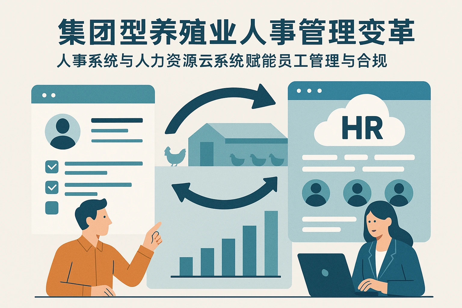 集团型养殖业人事管理变革：人事系统与人力资源云系统赋能员工管理与合规