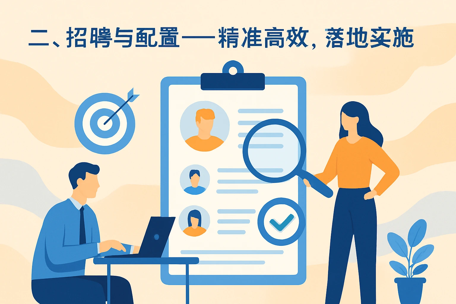 二、招聘与配置——精准高效，落地实施