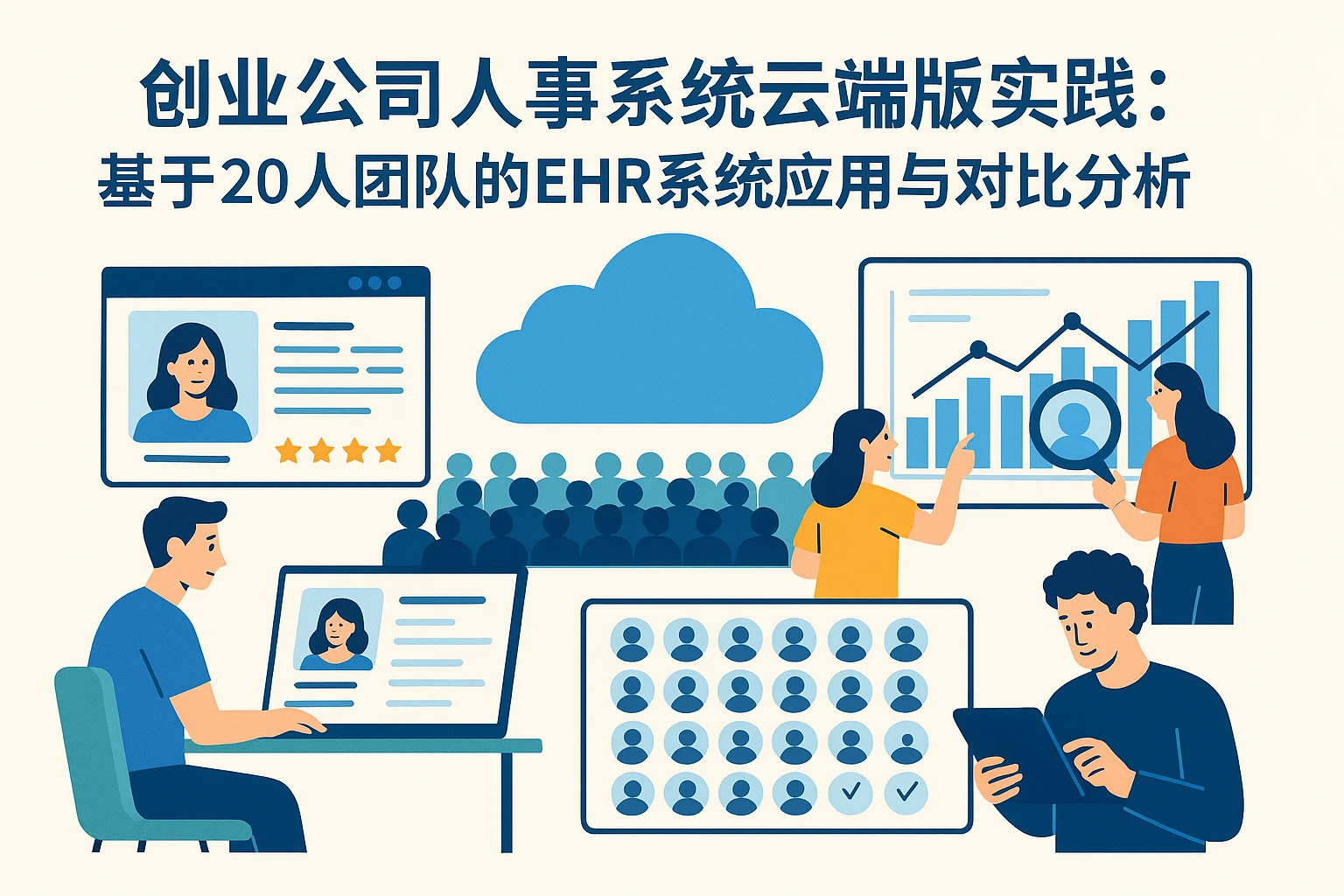 创业公司人事系统云端版实践：基于20人团队的EHR系统应用与对比分析