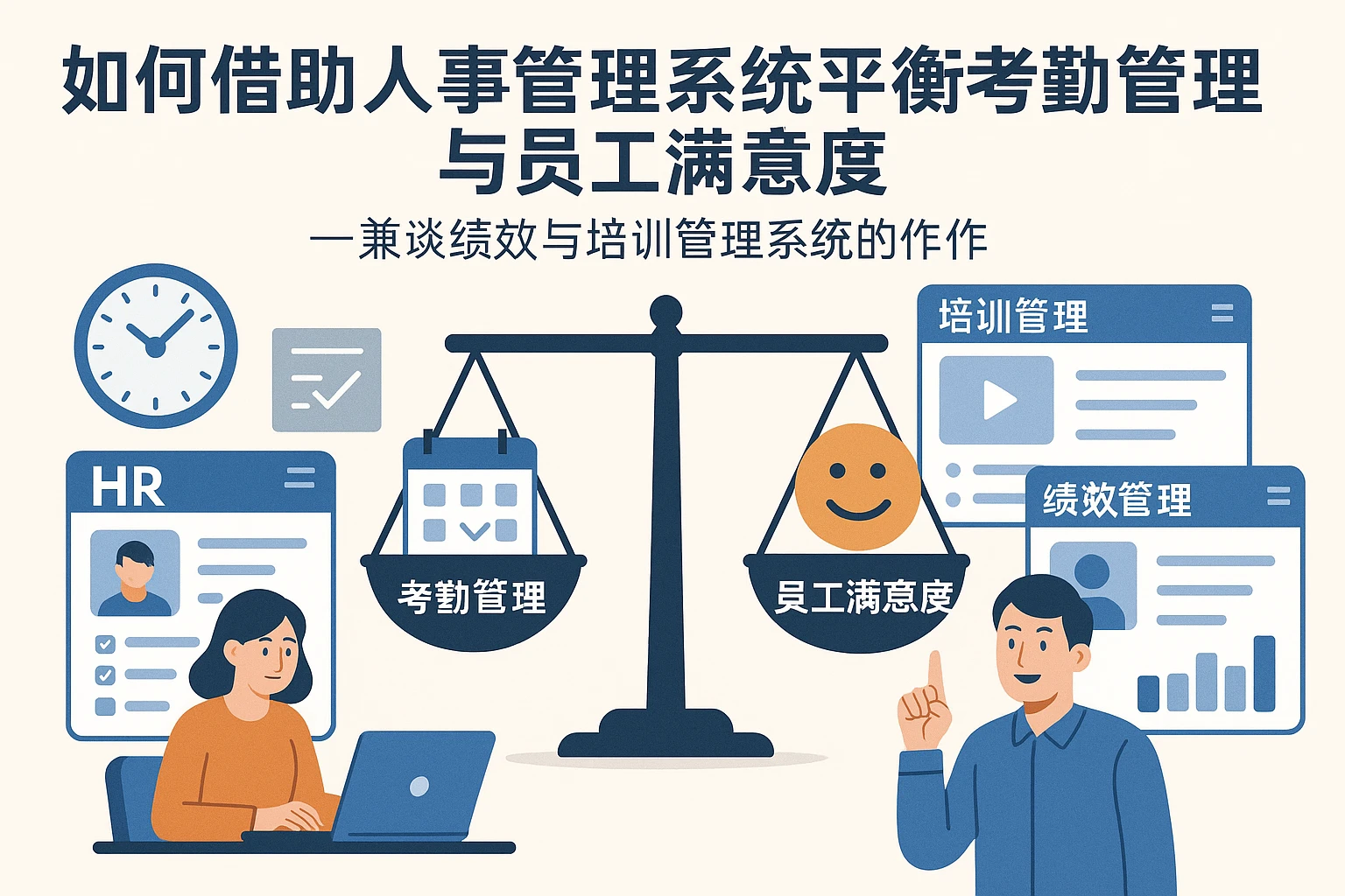 如何借助人事管理系统平衡考勤管理与员工满意度——兼谈绩效与培训管理系统的协作