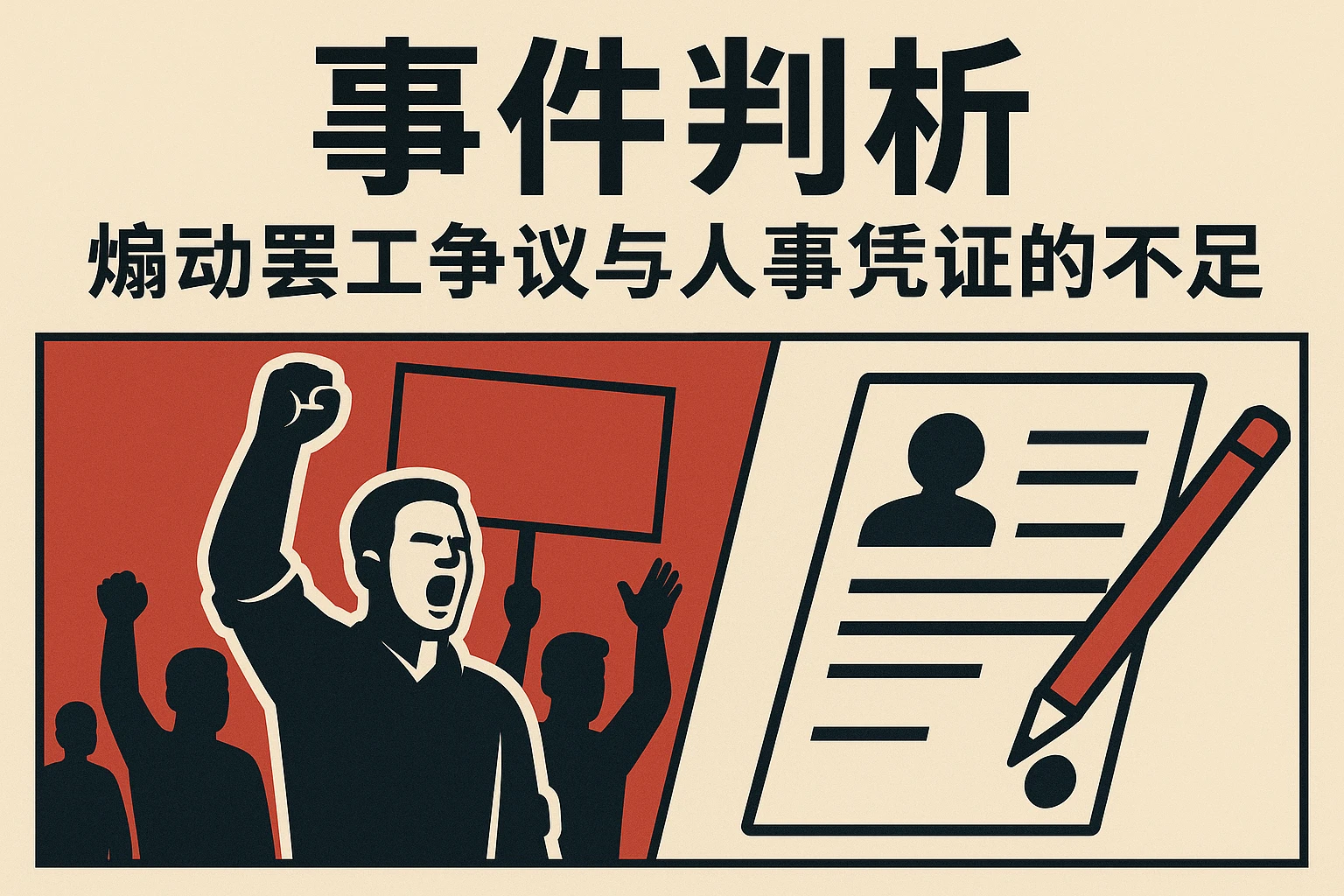事件剖析：煽动罢工争议与人事笔证的不足