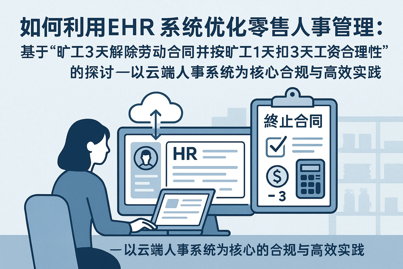 如何利用EHR系统优化零售业人事管理：基于“旷工3天解除劳动合同并按旷工1天扣3天工资合理性”的探讨——以云端人事系统为核心的合规与高效实践