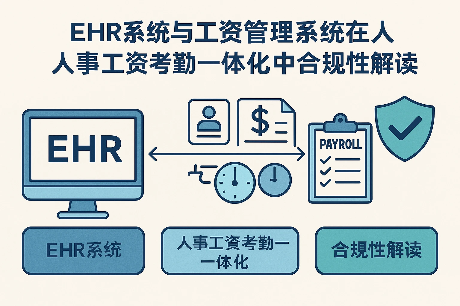 ehr系统与工资管理系统在人事工资考勤一体化中的应用与合规性解读