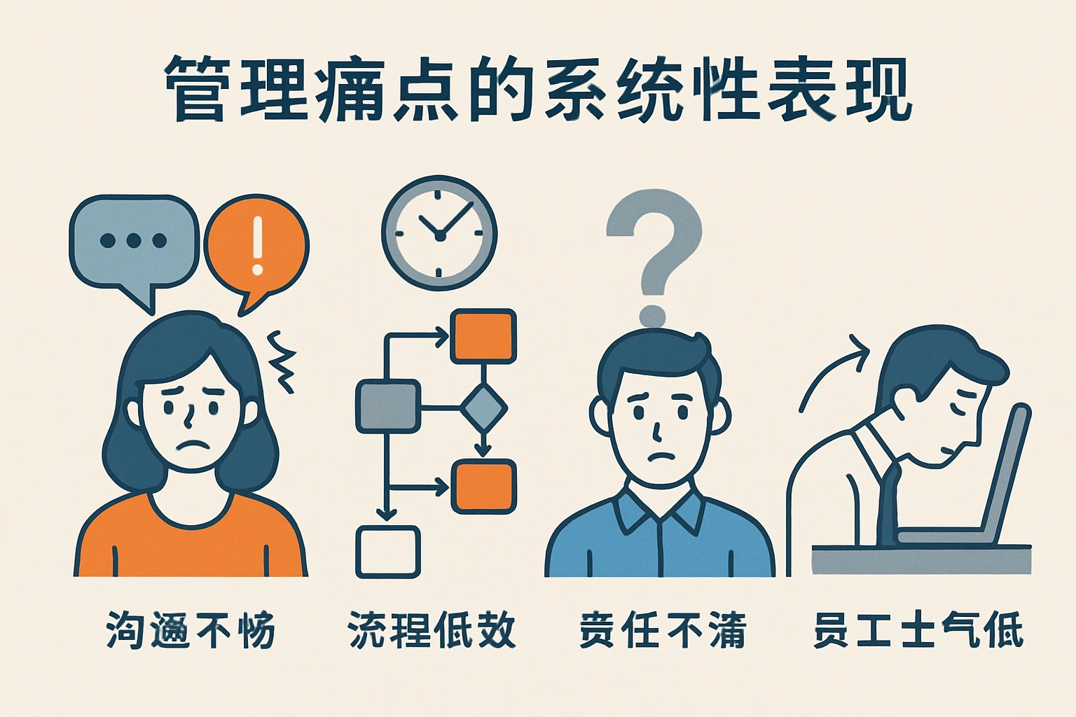 管理痛点的系统性表现