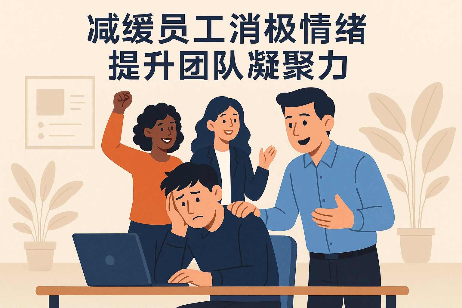 减缓员工消极情绪，提升团队凝聚力