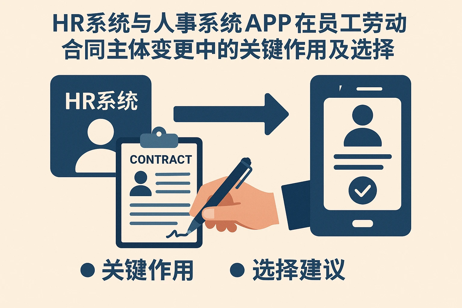 HR系统与人事系统APP在员工劳动合同主体变更中的关键作用及选择建议