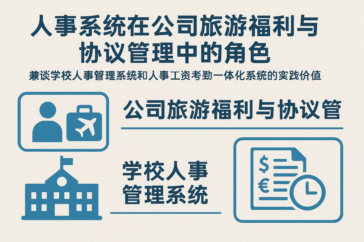 人事系统在公司旅游福利与协议管理中的角色——兼谈学校人事管理系统和人事工资考勤一体化系统的实践价值