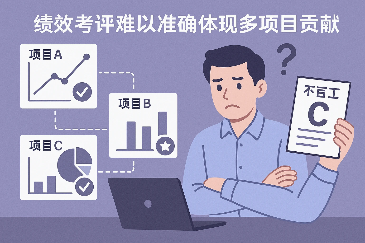 绩效考评难以准确体现多项目贡献