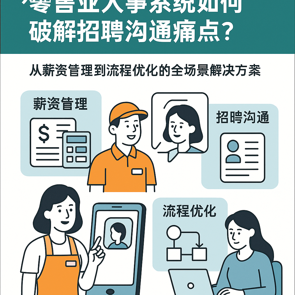 零售业人事系统如何破解招聘沟通痛点？从薪资管理到流程优化的全场景解决方案