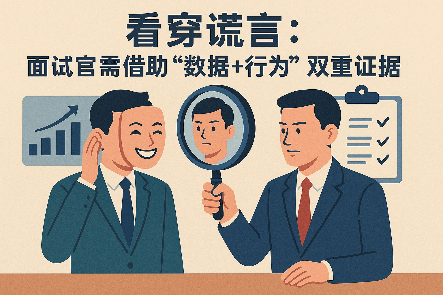 看穿谎言：面试官需借助“数据+行为”双重证据