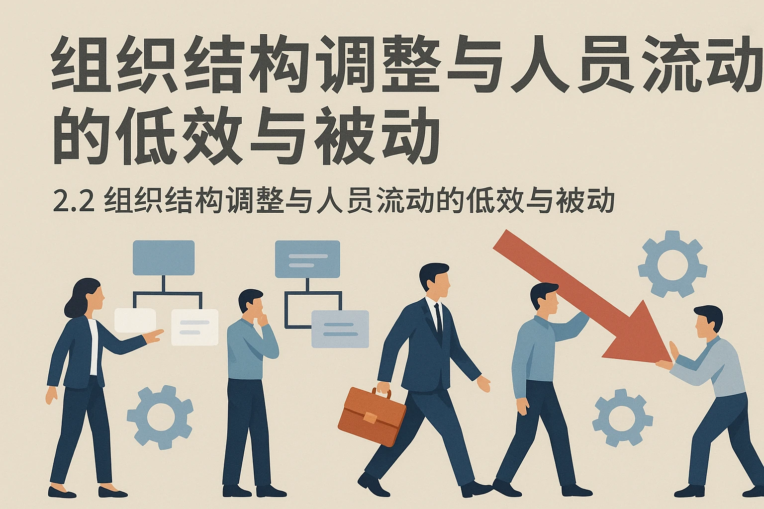 2.2 组织结构调整与人员流动的低效与被动