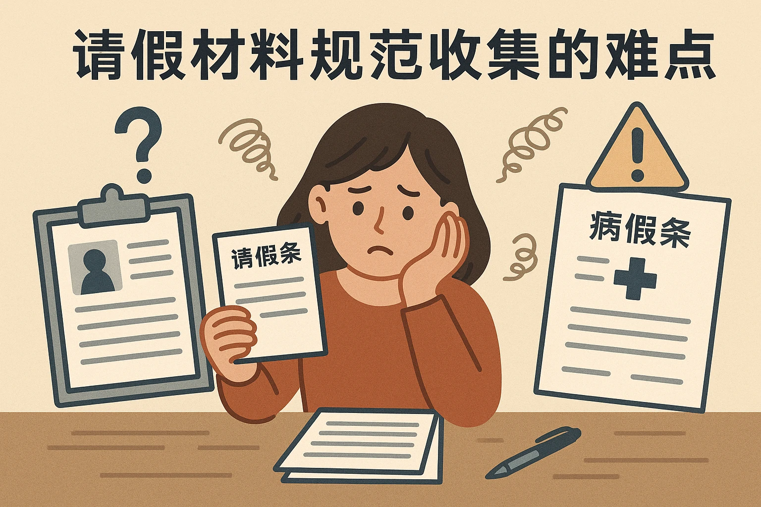 请假材料规范收集的难点