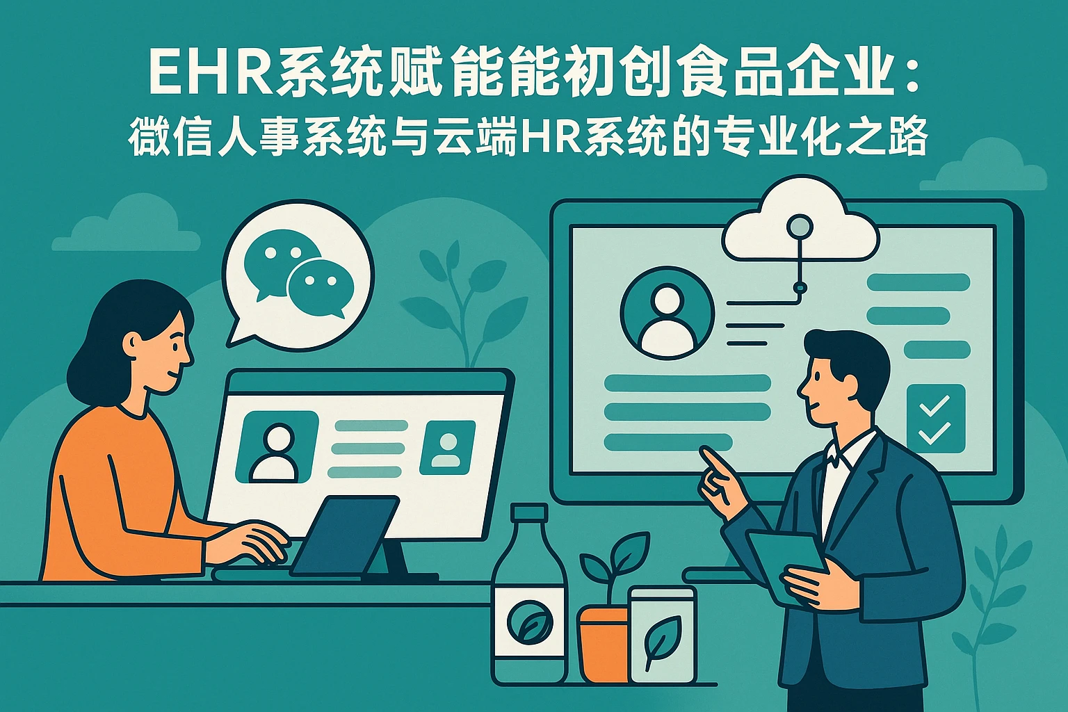 ehr系统赋能初创食品企业：微信人事系统与云端HR系统的专业化之路