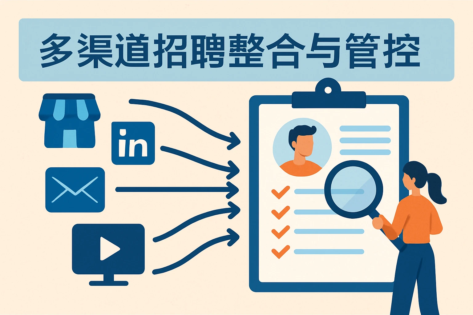 多渠道招聘整合与管控